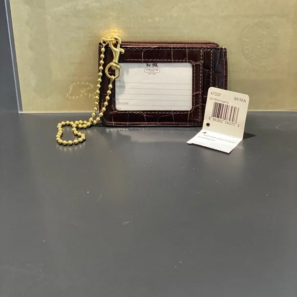 Brown, leather crock skinny mini - Picture 2 of 2